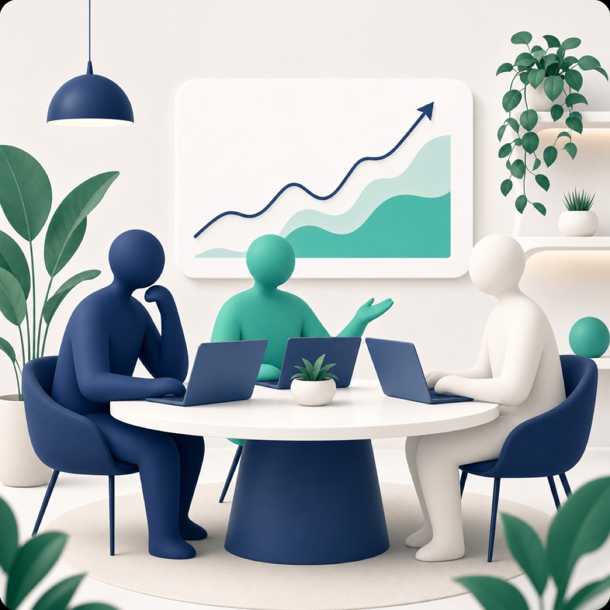 Team working around a table